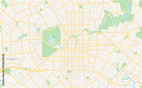 Printable street map of Christchurch, New Zealand Stock Vector | Adobe Stock