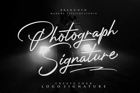 Photograph Signature Logo fonts (269187) | Script | Font Bundles