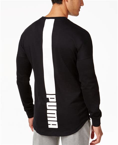 Lyst - Puma Men's Long-sleeve T-shirt in Black for Men