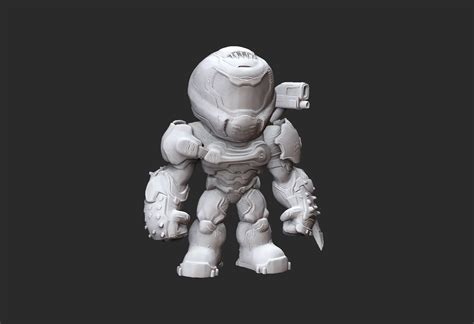 Doom Slayer Doom Collectable Toy 3D Model STL File 3D model 3D ...