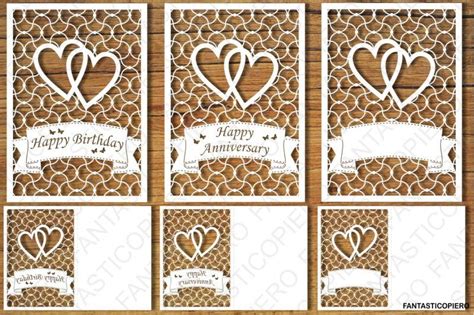 Free Happy Birthday Happy Anniversary Greeting Card blank SVG files Crafter FileYou can download ...