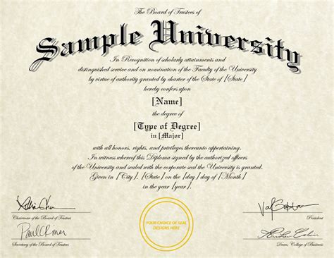 University Degree Template