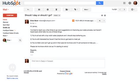 Gmail Save Template