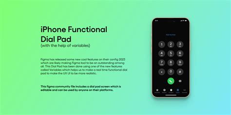 Iphone Functional Dial Pad | Figma