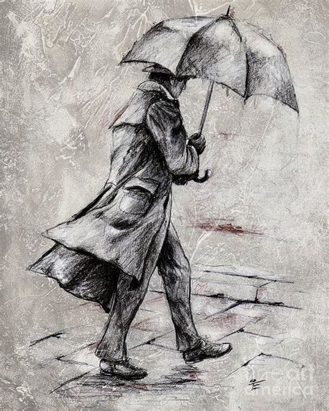 Rainy Day #07 Drawing Art Print by Emerico Imre Toth | Cool art ...