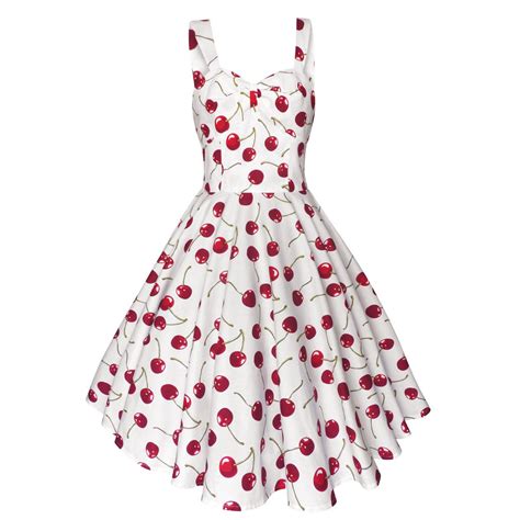 Red Cherry Dress Cherries Dress Summer Dress Rockabilly - Etsy