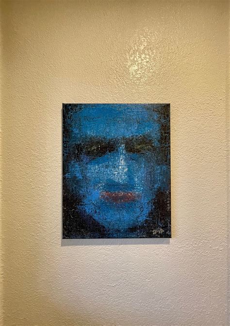 ORIGINAL: blue Abstract Acrylic Painting - Etsy