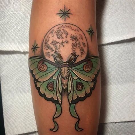 86 Remarkable Luna Moth Tattoos That Are On The Buzz Right Now!