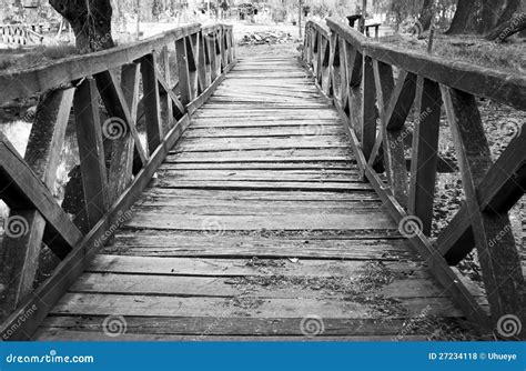 The Broken Wooden Bridge in Nature Stock Photo - Image of bridge, broken: 27234118