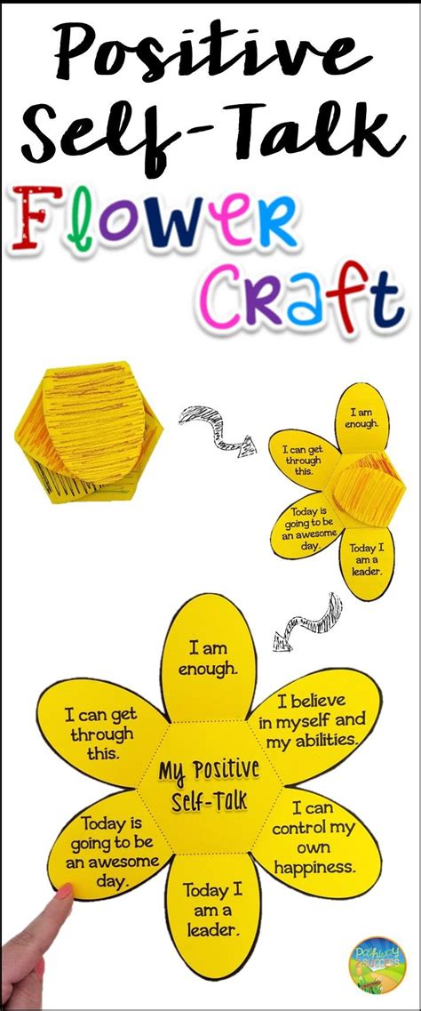 Positive Self-Talk Flower Craft: SEL Affirmations Lesson & Activity | Self esteem activities ...