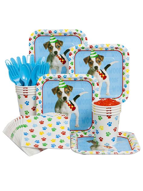 Dog Party Standard Kit - Dog Party Supplies Puppy Birthday Cakes, Dog Themed Birthday Party, Dog ...