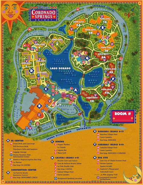 Coronado Springs Map | KennythePirate.com