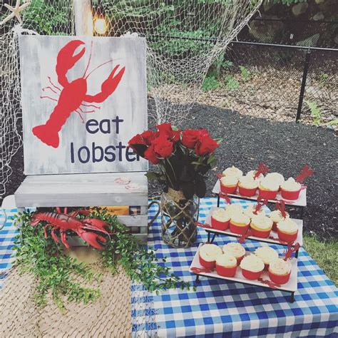 Pin by Katie McHardy on Lobster bake party | Lobster bake party, Table decorations, Decor