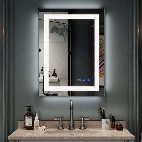 Amazon.com: Bonnlo 32"×24" (800×600mm)Bluetooth Mirror,Led Bathroom ...