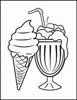Ice Cream Sundae Coloring Picture Ice Cream Sundae Template 1pdf  sketch template