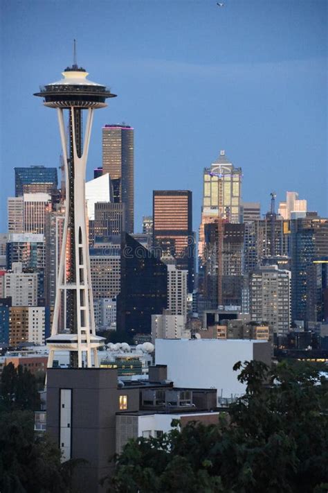 Seattle Skyline View from Kerry Park in Seattle Editorial Image - Image ...