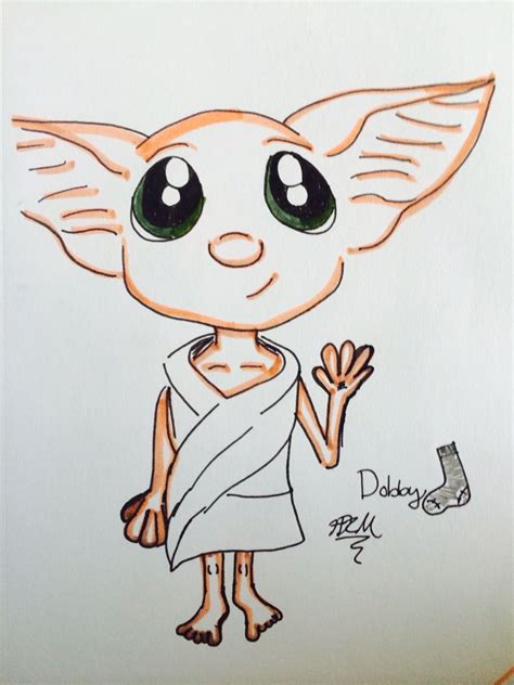 Dobby from Harry Potter fan art. This fan art was done by h McKnight ...