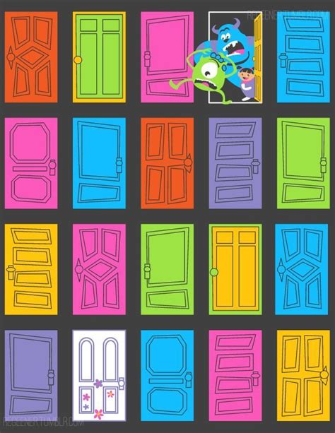 Printable Monsters Inc Doors