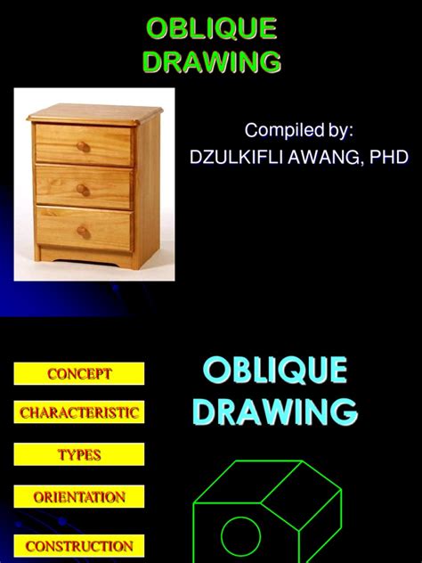 Oblique Drawing | Angle | Classical Geometry