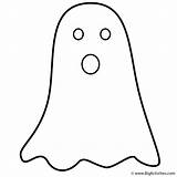 Simple Ghost  Coloring Page Halloween sketch template