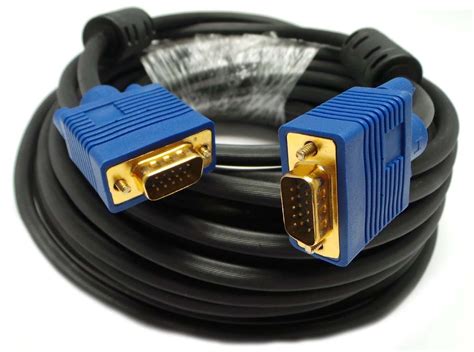 25FT 15PIN GOLD PLATED BLUE SVGA VGA ADAPTER Monitor Male Cable CORD FOR PC HDTV - Walmart.com