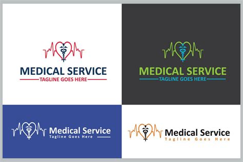 Medical Service Logo Design Template 24498636 Vector Art at Vecteezy