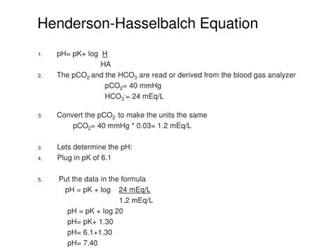 Henderson Hasselbalch Equation Calculator