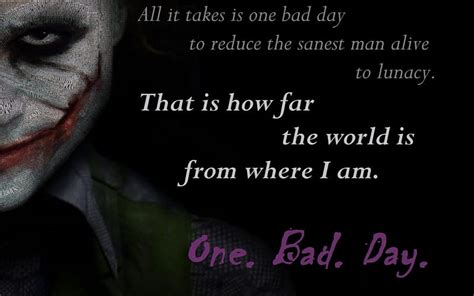 Joker; One. Bad. Day., one bad day, joker, batman, the dark knight, heath ledger, HD wallpaper ...