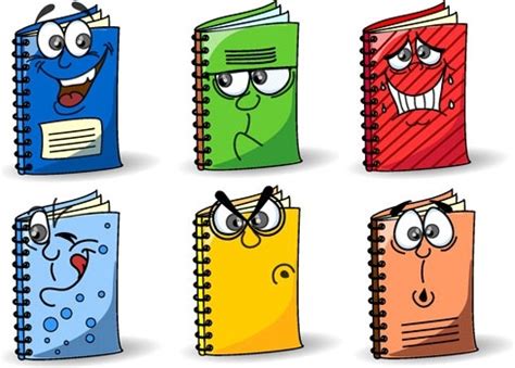 The cute cartoon books image vector Free vector in Encapsulated PostScript eps ( .eps ) vector ...