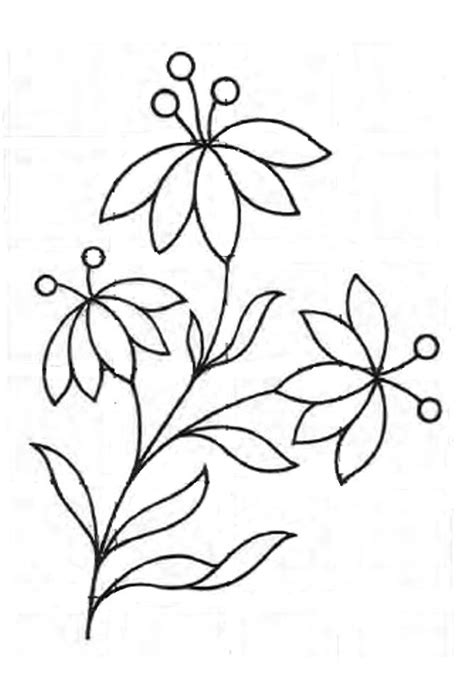 Royce's Hub: Free Embroidery Pattern: A Simple Floral design | Embroidery patterns free ...