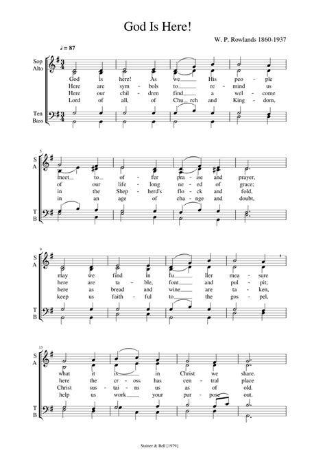 God Is Here! v2 Sheet music for Vocals (Choral) | Musescore.com