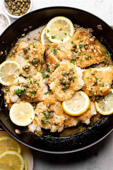 Cod Piccata Recipe - Erin Lives Whole