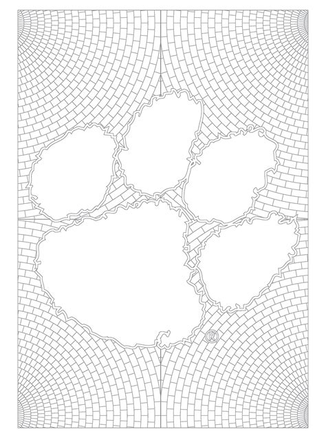 Clemson Tigers Logo Coloring Pages Coloring Pages