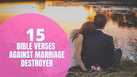 15 Bible verses against marriage destroyers