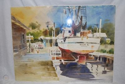 Tony Couch Original Watercolor Seaside Painting | #138858461