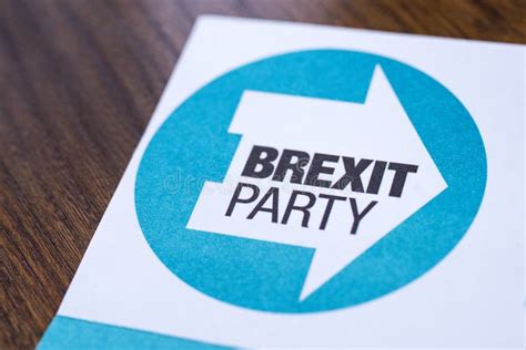 Brexit Party Logo and the EU Flag Editorial Photo - Image of nigel ...