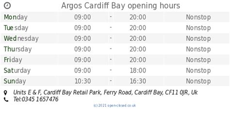 Argos Cardiff Bay opening times, Units E & F, Cardiff Bay Retail Park ...