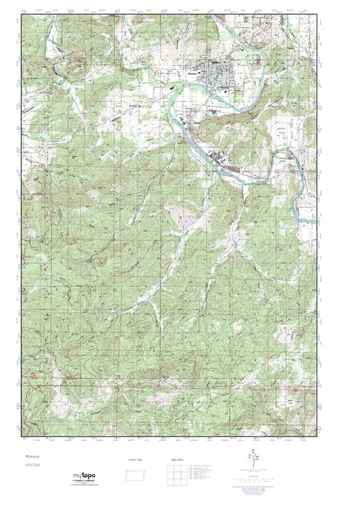 MyTopo Winston, Oregon USGS Quad Topo Map