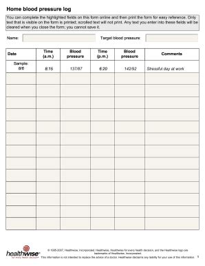 54 Printable Bp Chart Forms and Templates - Fillable Samples in PDF, Word to Download | pdfFiller