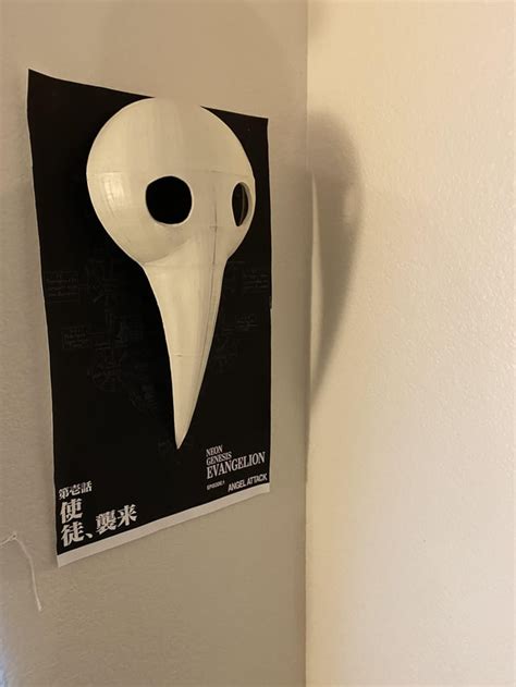 I 3D printed sachiel’s mask and printed a poster at my local Office ...