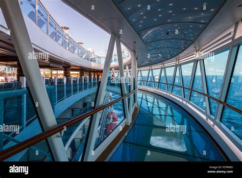 The skywalk over the water on the Regal Princess cruise ship Stock Photo - Alamy