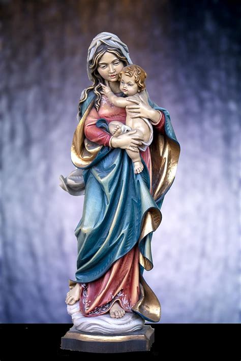 art statue, mary with child jesus, statue, christianity, jesus, holy mother, jungfau maria ...