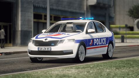 Skoda Octavia 2017 Police Nationale [ELS] - GTA5-Mods.com