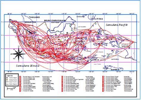 Flight route map of airport in Indonesia [5]. | Download Scientific Diagram