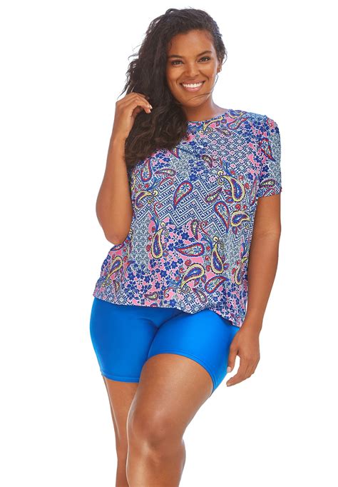 Swim 365 - Swim 365 Women's Plus Size The Swim Tee - Walmart.com ...