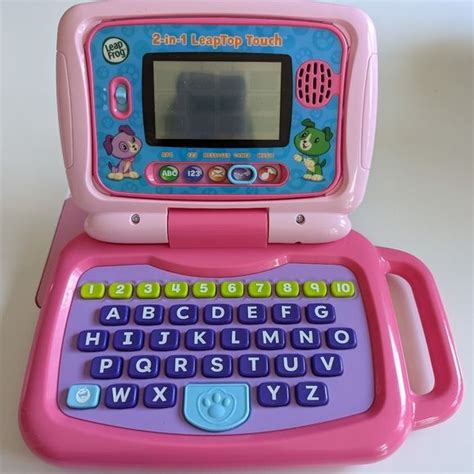 LeapFrog 2 in 1 LeapTop Touch, Cute Pretend Laptop for Toddlers in 2022 ...