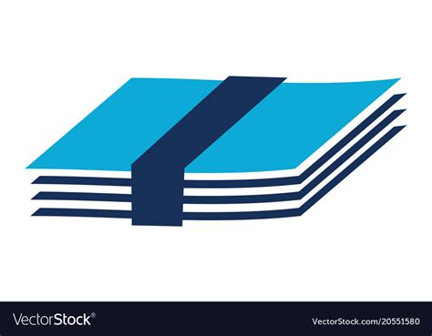 Paper bundle Royalty Free Vector Image - VectorStock