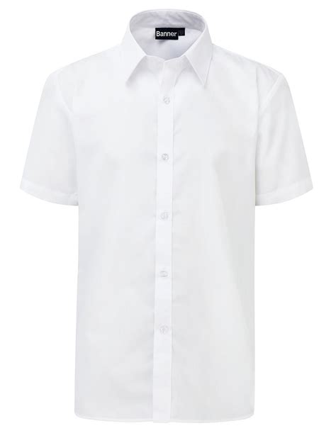 White Boys School Shirts Pk2