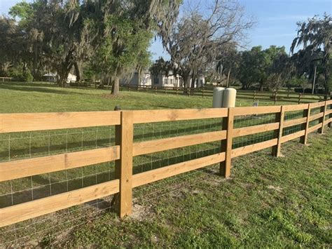 3 Rail Farm Fence - Installed by Arden Fence Company | Farm fence, Rustic fence, Backyard fences