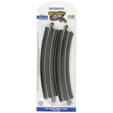 Bachmann Trains HO Scale 18" Radius Curve Track- 4 Pack - Walmart.com ...